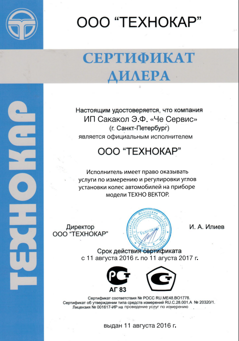 Сертификат Техно Вектор 6